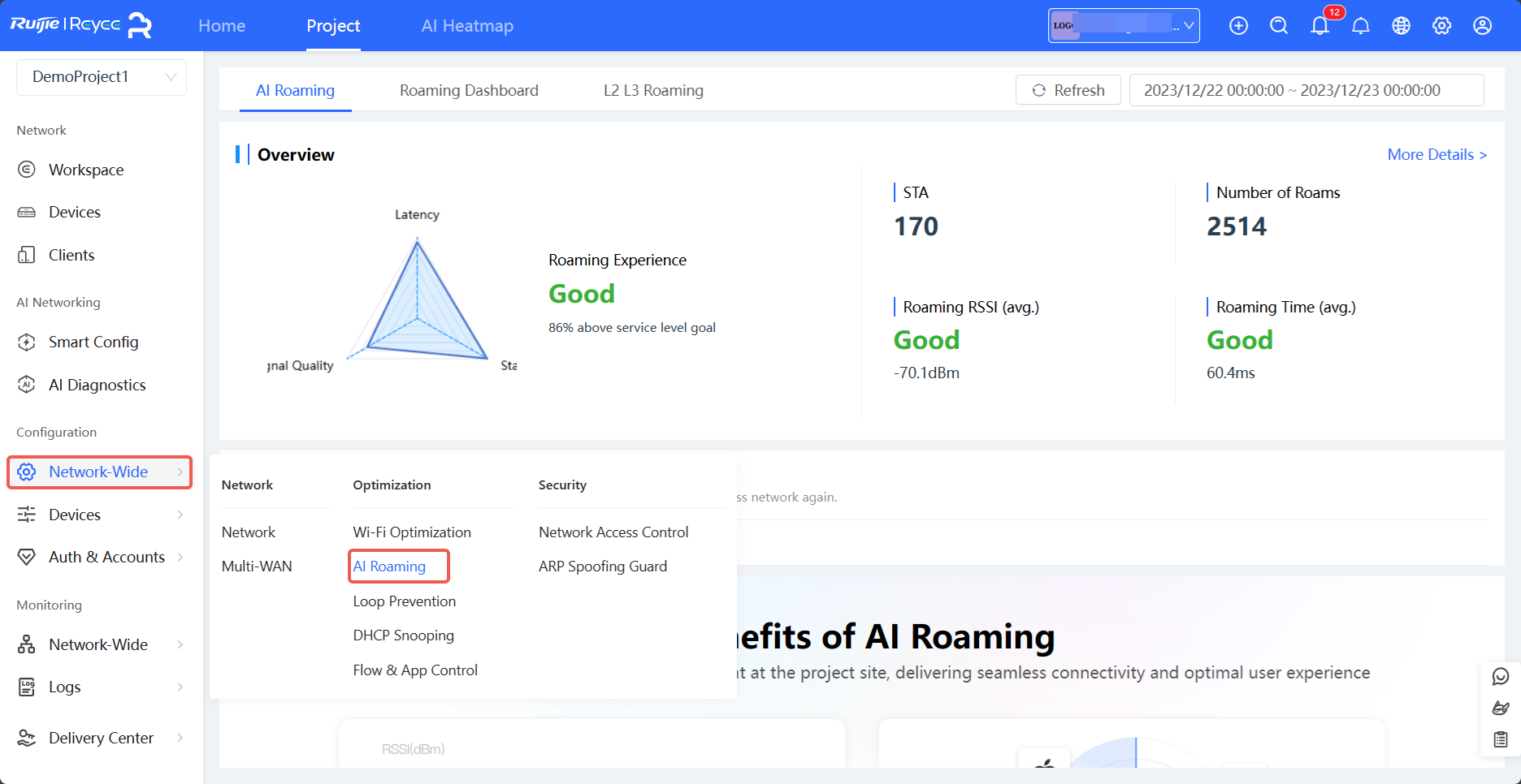 בחירת AI Roaming