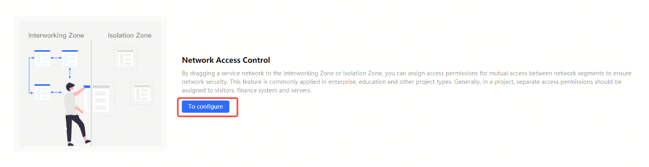 חלוקת הרשתות לאזור עבודה משותפת ובידוד