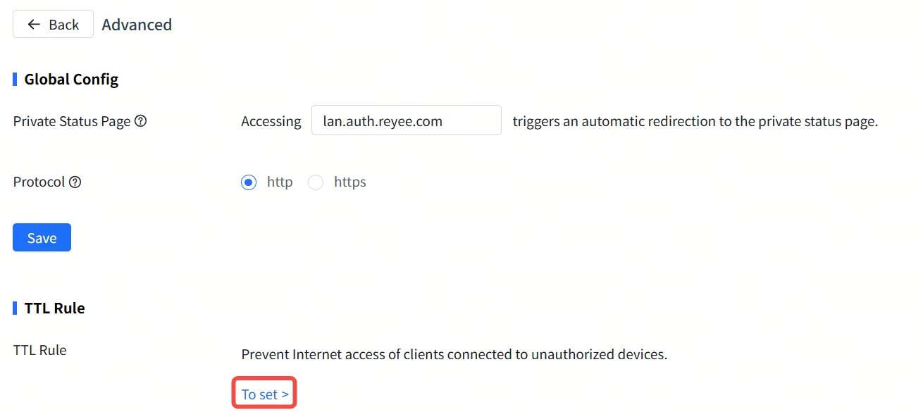 ניווט אל TTL Rule