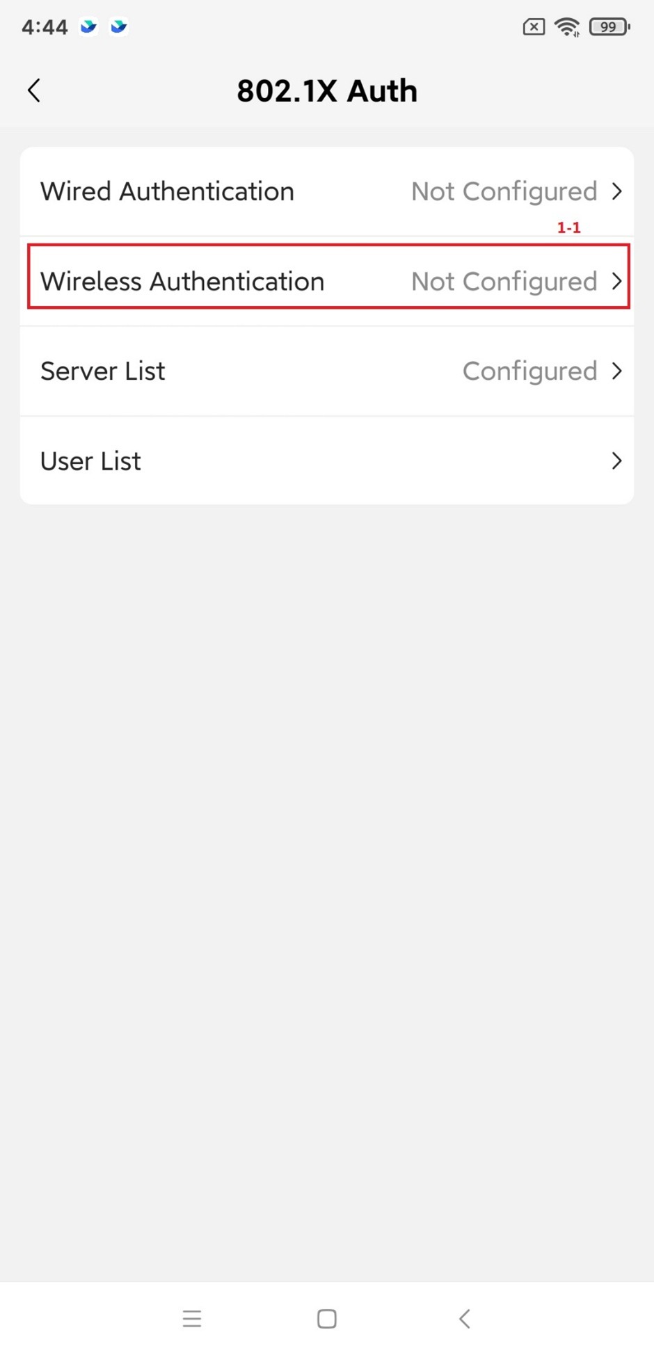 בחירת רשת אלחוטית