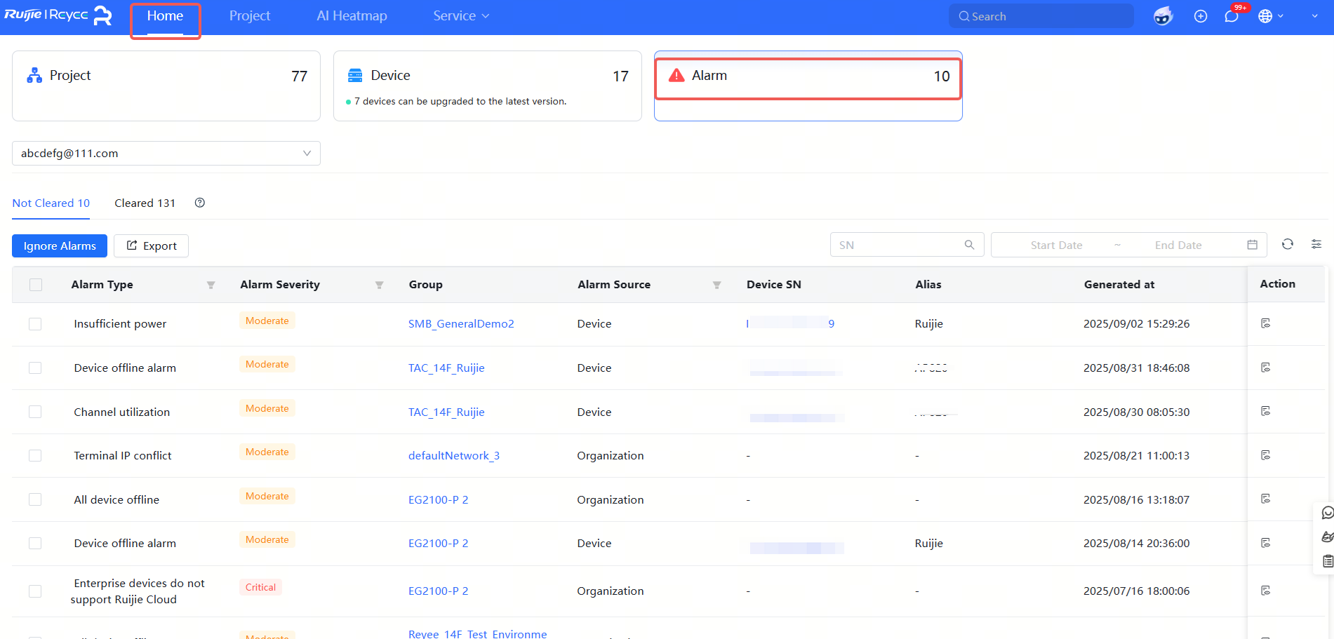 דף התראות גלובליות