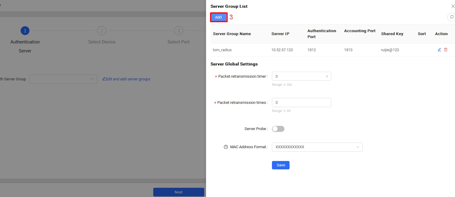 לחץ על Add בתיבת הדו-שיח