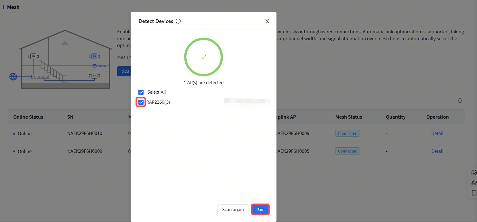בחירת התקנים והתאמתם לרשת Mesh