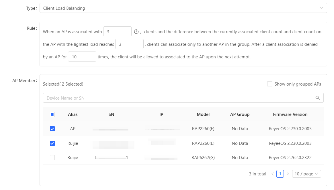תרשים זרימה של איזון עומסים לפי לקוח