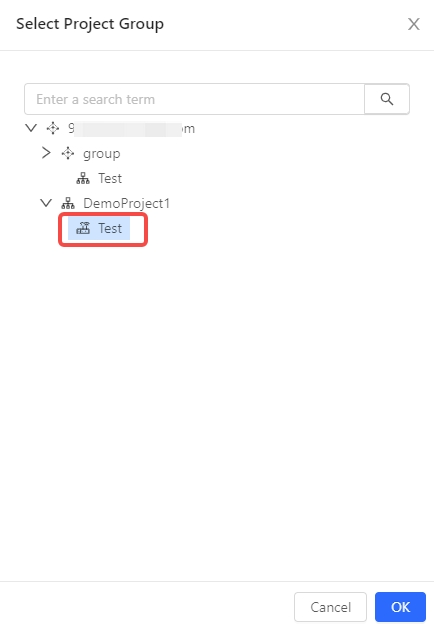 מסך בחירת קבוצת המכשירים להעברה