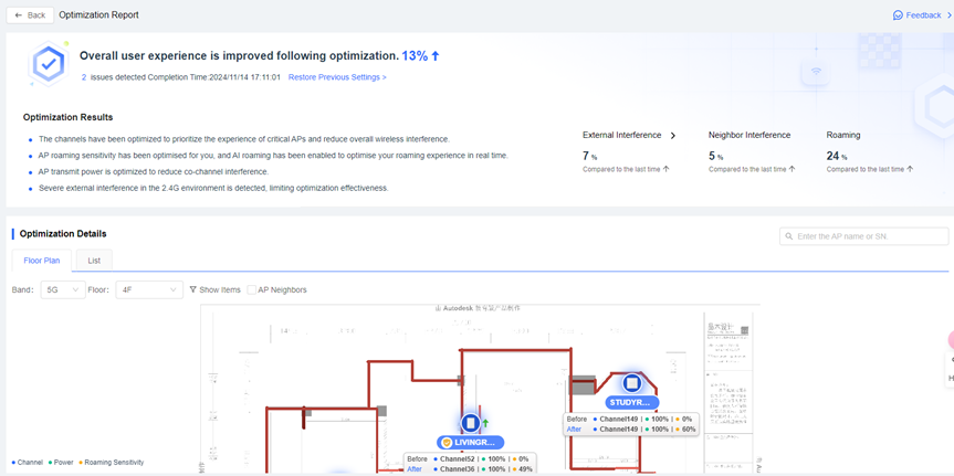 כפתור More Details לאחר האופטימיזציה