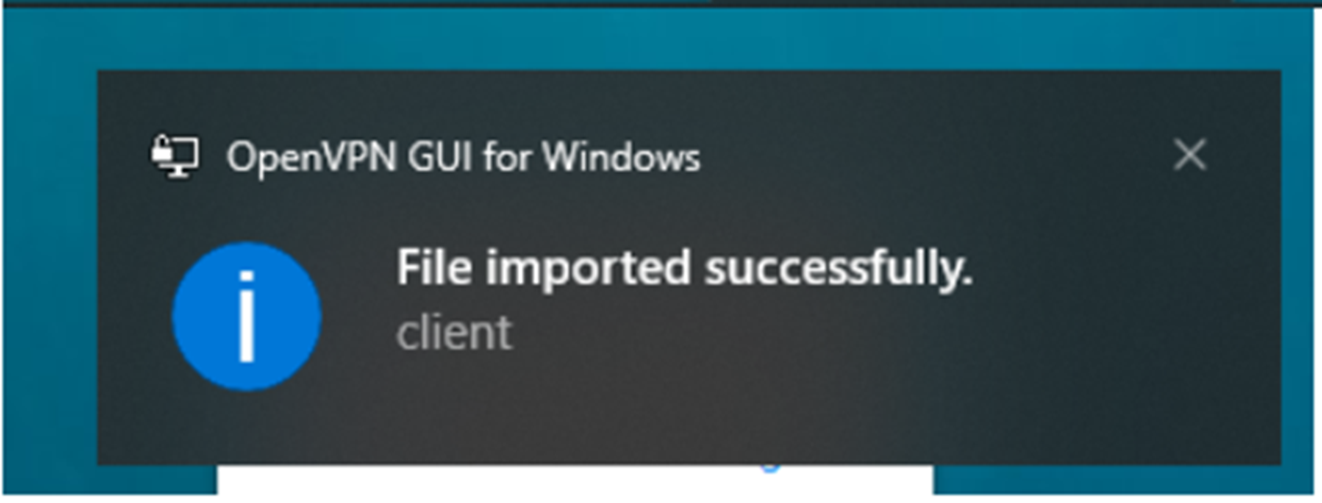 הודעה על ייבוא קובץ מוצלח